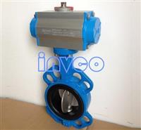 供应水处理阀门气动蝶阀衬胶蝶阀