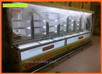 供应超市双温冷藏冷冻冰柜鲜奶冷鲜肉冷冻展示柜定做价格