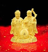 供应绒沙金摆件