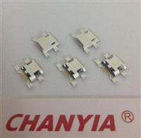 西乡micro-USB母座B型沉板破板超薄设备接口两次过高温炉CDX指定